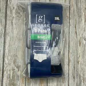 Mens Cotton Underwear Briefs 6-Pack Size 3XL